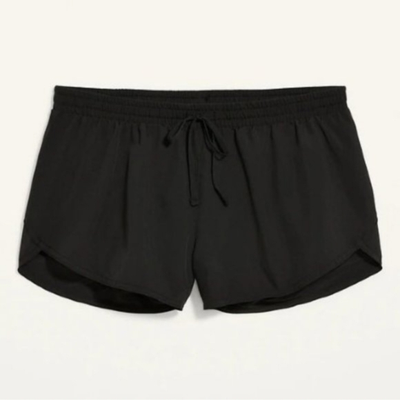 Old Navy Women's Classic Black Athletic Shorts 2X Built In Liner - Picture 3 of 15